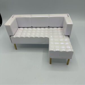 Rainbow High Doll House Furniture White Sofa L Shaped Couch Replacement